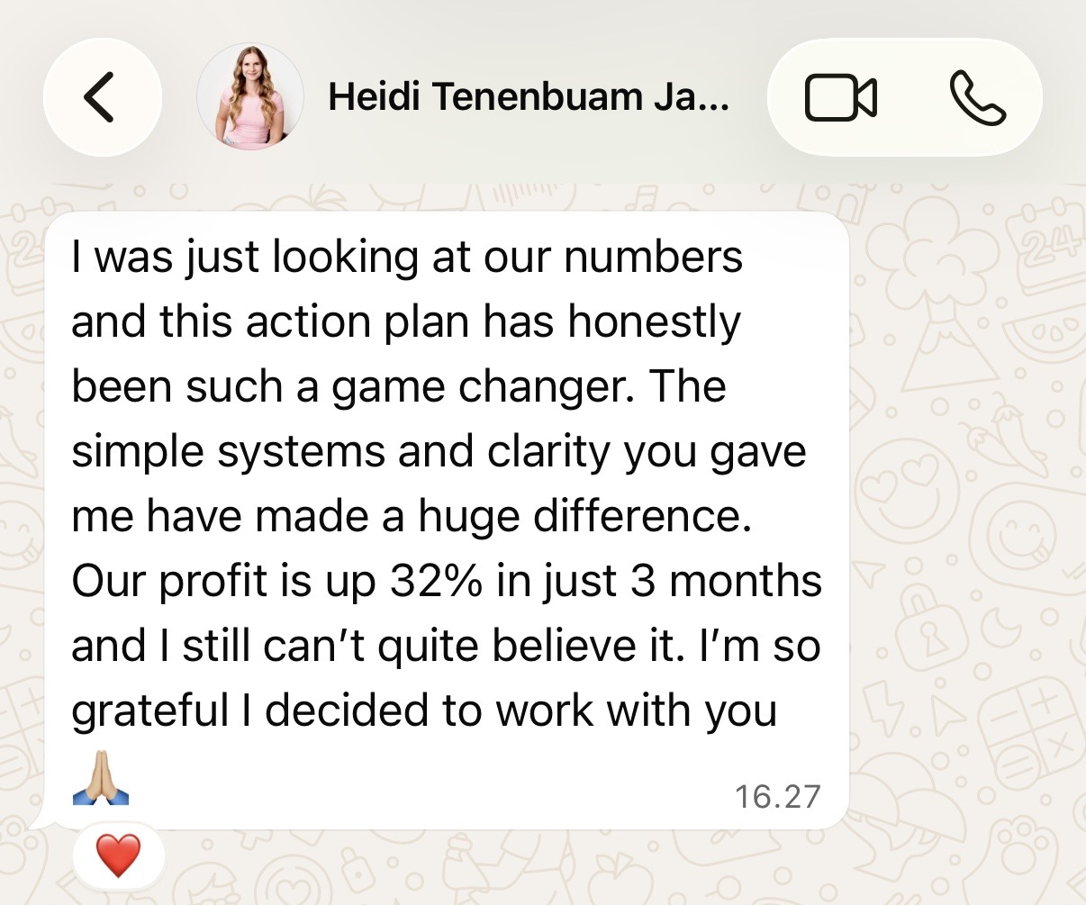 Message from Heidi Jacobsen